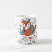 Mug Illustration forestière de l'enfant, renards et fl (Centre)