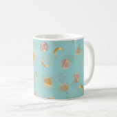 Mug Illustration Gold Sun Moon Planètes Space Blue (Devant droit)