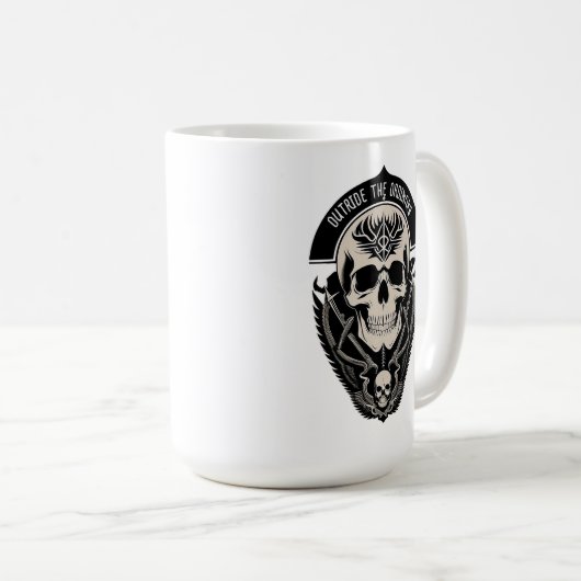 Mug Illustration gothique complexe (Devant droit)