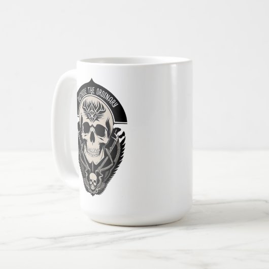Mug Illustration gothique complexe (Devant gauche)