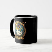 Mug Illustration graphique d'Halloween de l'oie effray (Devant gauche)