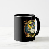 Mug Illustration graphique d'Halloween de l'oie effray (Devant droit)