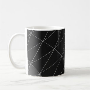 Mug Illustration graphique en noir et blanc