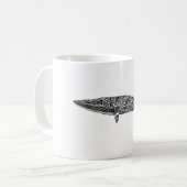 Mug Illustration graphique tribale de petite baleine (Devant gauche)