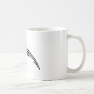 Mug Illustration graphique tribale de petite baleine