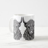 Mug Illustration Highland Bull (Devant gauche)