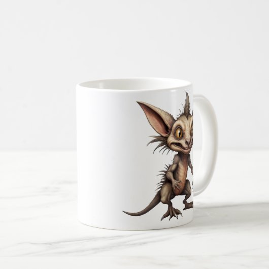 Mug Illustration hybride de Chupacabra Gremlin (Devant droit)