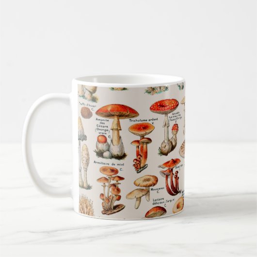 Mug Illustration I du champignon vintage (Gauche)