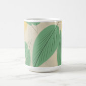 Mug Illustration jaune Feuille Abstraite (Centre)