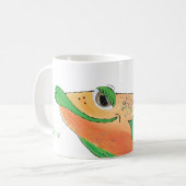 Mug Illustration lunatique de corail de poissons de la (Devant gauche)