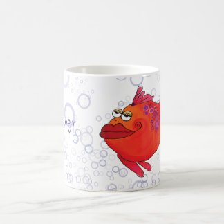 Mug Illustration lunatique de poissons