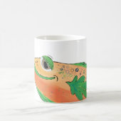 Mug Illustration lunatique de poissons dans l'orange (Centre)