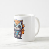 Mug Illustration Magical Baby Animal Superhero (Devant droit)