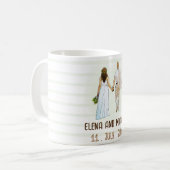 Mug Illustration Mariage moderne simple (Devant gauche)