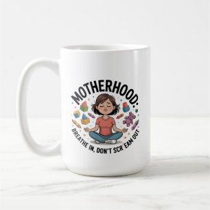 Mug Illustration Maternité Respirer Calme