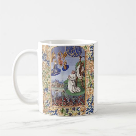 Mug Illustration médiévale de saint Bernard de Clairva (Gauche)