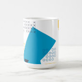 Mug Illustration Memphis, géométrique urbaine, cool et (Centre)