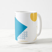 Mug Illustration Memphis, géométrique urbaine, cool et (Devant droit)