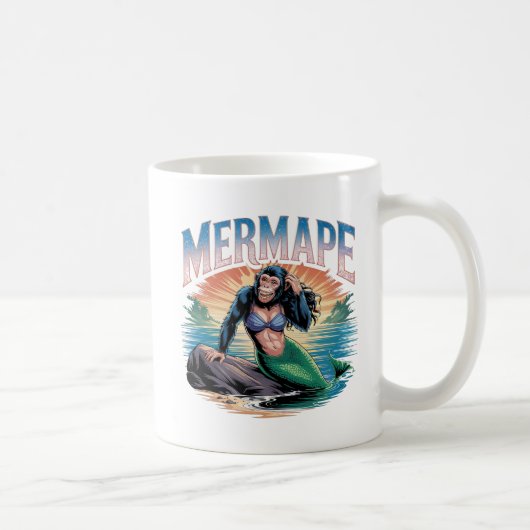 Mug Illustration Mermape Combo Créature Drôle (Droite)