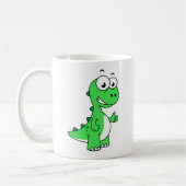 Mug Illustration Mignonne Du Tyrannosaurus Rex. 2 (Gauche)
