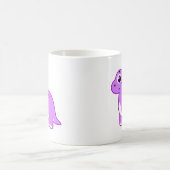 Mug Illustration Mignonne D'Un Brontosaurus Dinosaure. (Centre)