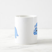 Mug Illustration Mignonne D'Un Dinosaure Tricératops. (Centre)
