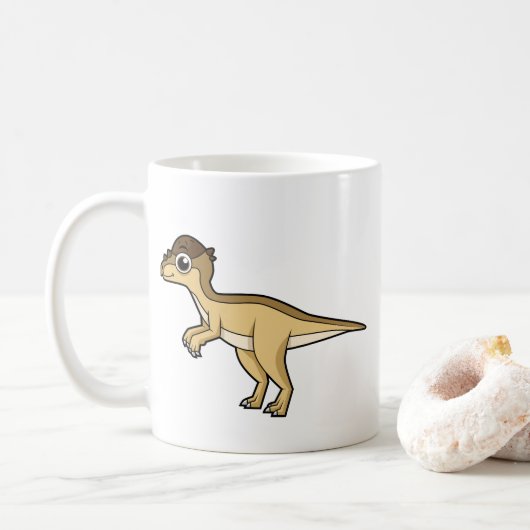 Mug Illustration Mignonne D'Un Pachycéphalosaure Dinos (Avec donut)
