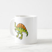 Mug Illustration Mignonne D'Un Spinosaure Souriant. (Devant gauche)