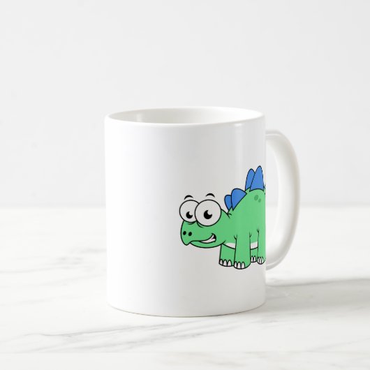 Mug Illustration Mignonne D'Un Stegosaurus. 2 (Devant droit)