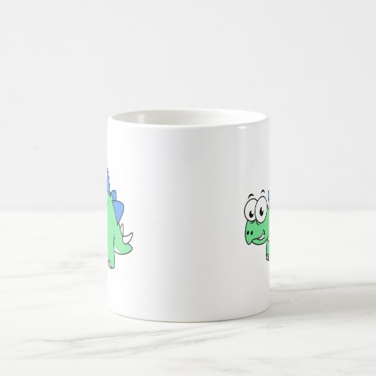 Mug Illustration Mignonne D'Un Stegosaurus. 2 (Centre)