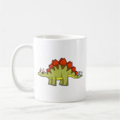 Mug Illustration Mignonne D'Un Stegosaurus Dinosaure. (Gauche)