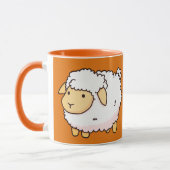 Mug Illustration Mignonne Mouton Blanc Pour Votre Enfa (Gauche)