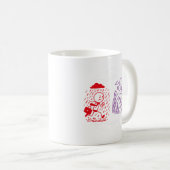 Mug Illustration minimaliste de la pluie au soleil (Devant droit)