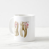 Mug Illustration molaire dentaire de dents avec des (Devant gauche)