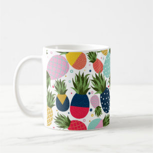 Mug Illustration motif sans ananas, colorée