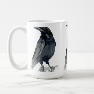Mug Illustration mystérieuse de corbeau