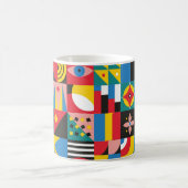 Mug Illustration néo-géométrique. Formes géométriques  (Centre)