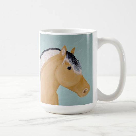 Mug Illustration norvégienne de cheval de fjord sur la (Droite)