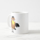 Mug Illustration numérique d'un oiseau brun fantaisist (Devant gauche)