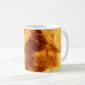 Mug Illustration Ochre Tie Dye. Texture Abstraite. Jeu (Devant droit)