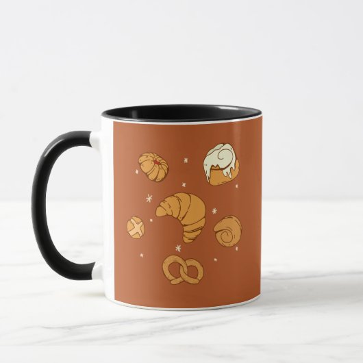 Mug Illustration of bread (Gauche)