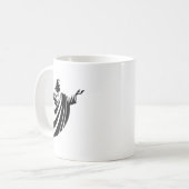 Mug Illustration Of Jesus Christ Shadow With Open Arms (Devant gauche)