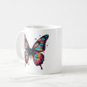 Mug Illustration Papillon Coloré (Devant gauche)