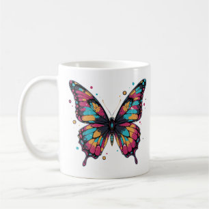Mug Illustration Papillon Coloré