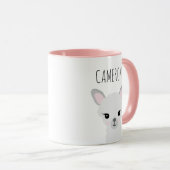 Mug Illustration personnalisée Cute Modern Llama (Devant droit)