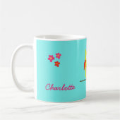 Mug Illustration personnalisée de la chouette jaune ro (Gauche)