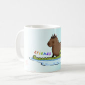 Mug Illustration pour les meilleurs amis Amis inhabitu (Devant gauche)