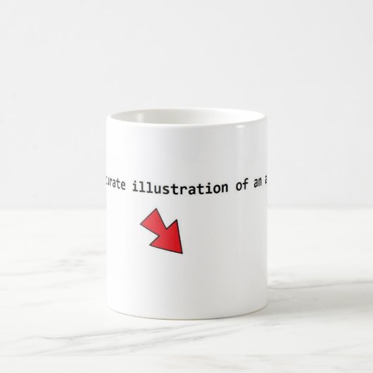 Mug Illustration précise d'un atome (Centre)