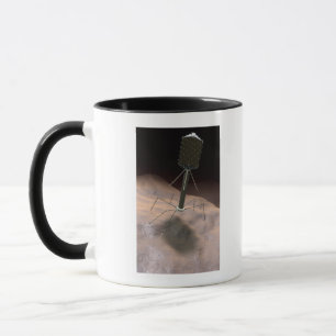 Mug Illustration réaliste de bactériophage