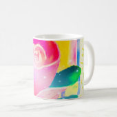 Mug Illustration rose d'orig de faisceaux d'étoile par (Devant droit)